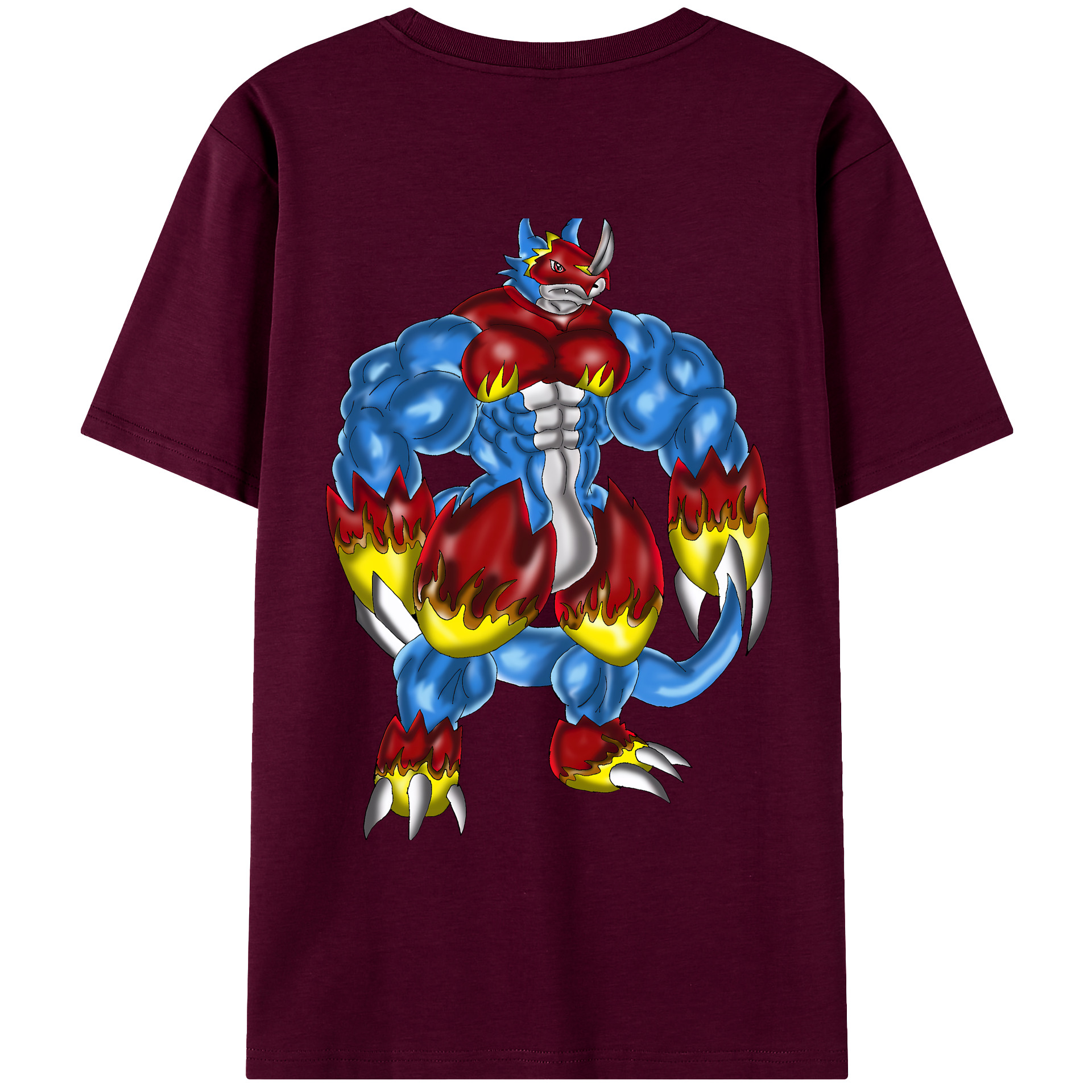 （画像用） Digimon デジタルモンスター/デジモン レディース半袖Tシャツ(バックプリント)